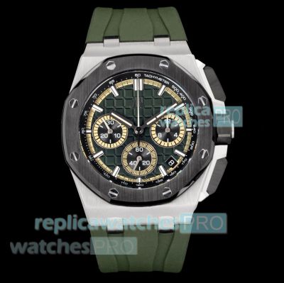 Super Clone LS Factory Audemars Piguet Royal Oak Offshore 26420 Green Dial 43mm Watch 